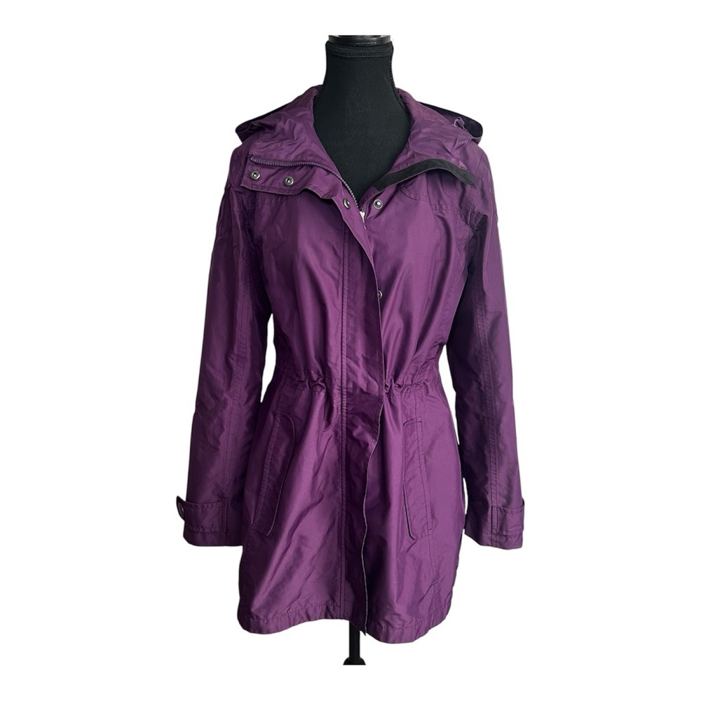 L.L Bean Women’s Zip Up Purple Rain Jacket, Size Small, EUC